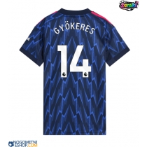 Ženski Nogometni dresi Arsenal Viktor Gyokeres #14 Gostujoči 2025-26 Kratek Rokav